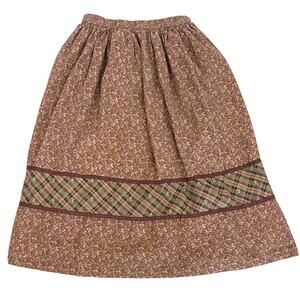 Vintage 70s Turtle Bax Skirt Cotton A-Line 25” Waist Floral Made in USA 9/10